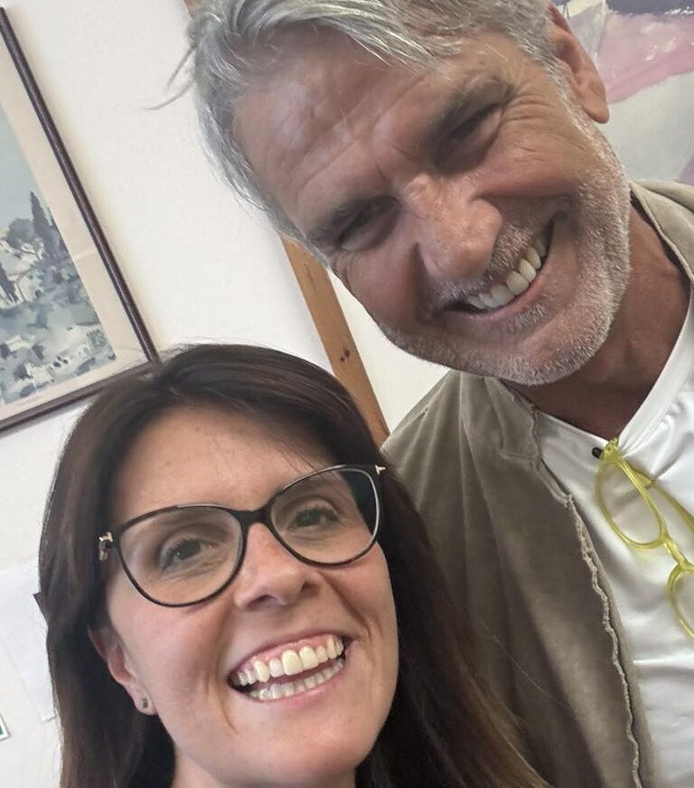 Ubaldo Righetti neo-consigliere capitolino con Giulia Tempesta alla quale è subentrato come surroga in Assemblea capitolina