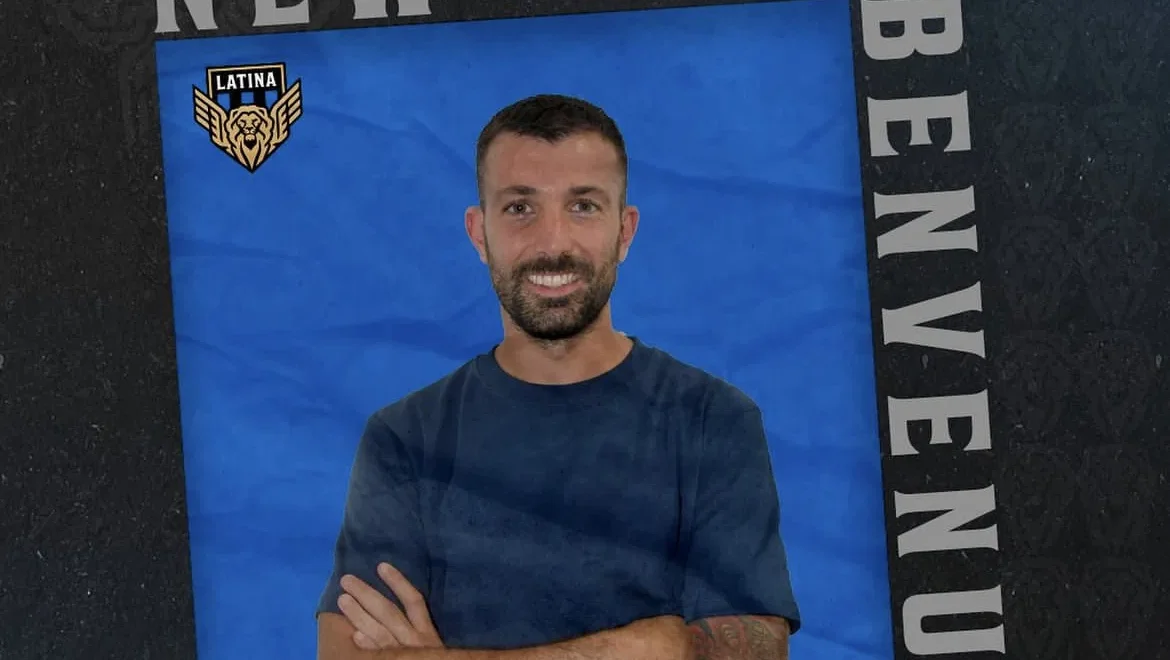 Davide Petermann al momento del suo arrivo al Latina Calcio. Il centrocampista classe 1994 è passato a titolo definitivo al Foggia, club con cui aveva giocato dal 2021 al 2023