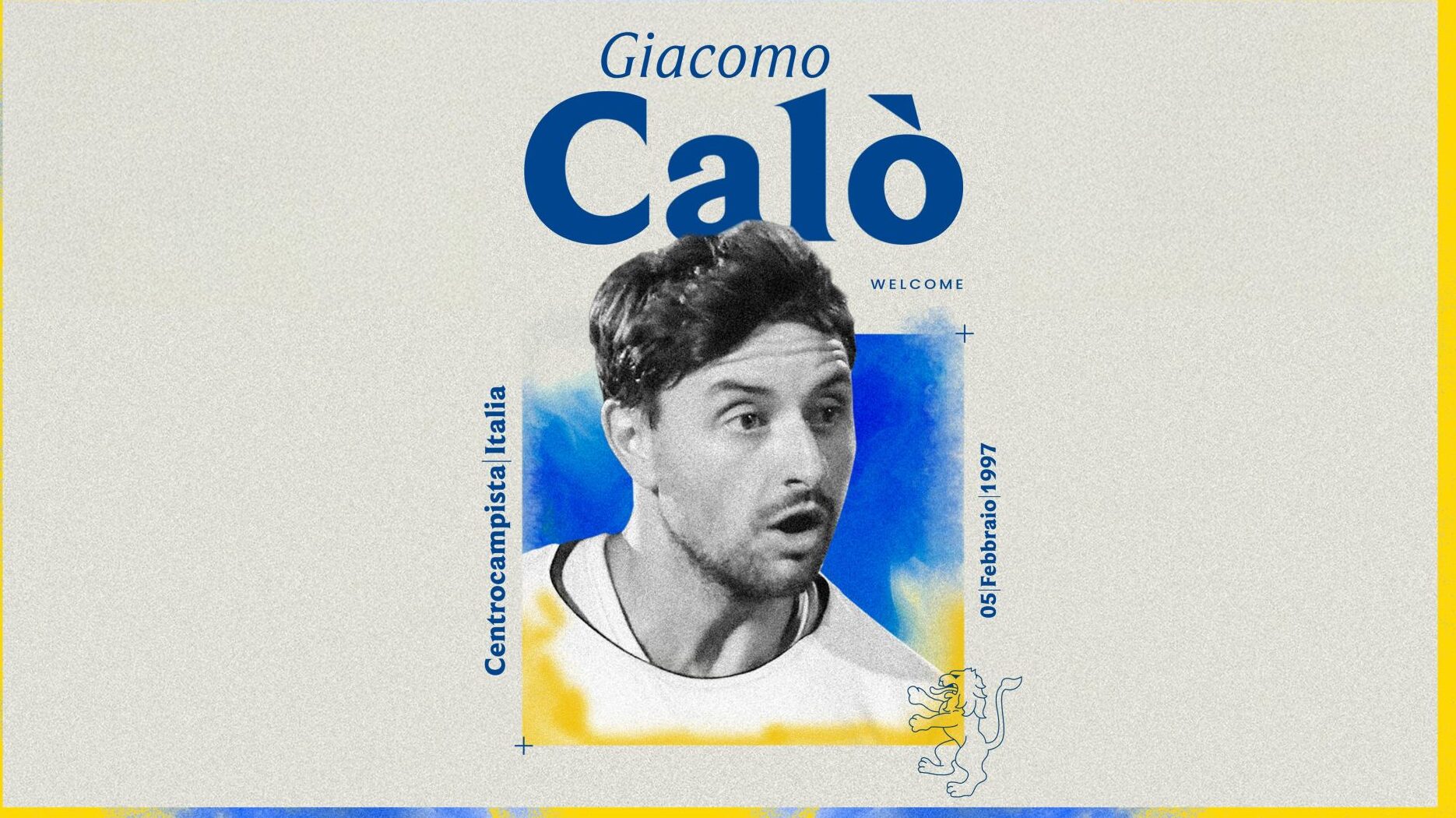 Giacomo Calò è un nuovo giocatore del Frosinone. Arriva in prestito con diritto di riscatto