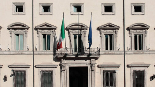 Palazzo Chigi, sede del governo che ha stanziato 100 milioni di euro a favore delle imprese del Lazio