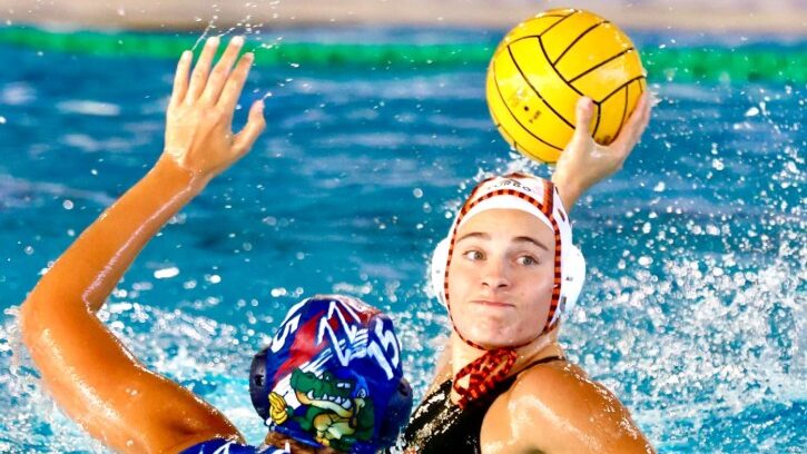 Unìimmagine della sfida di esordio del campionato di A1 di pallanuoto femminile tra SIS Roma e Brizz Catania terminata 24-6 per le capitoline