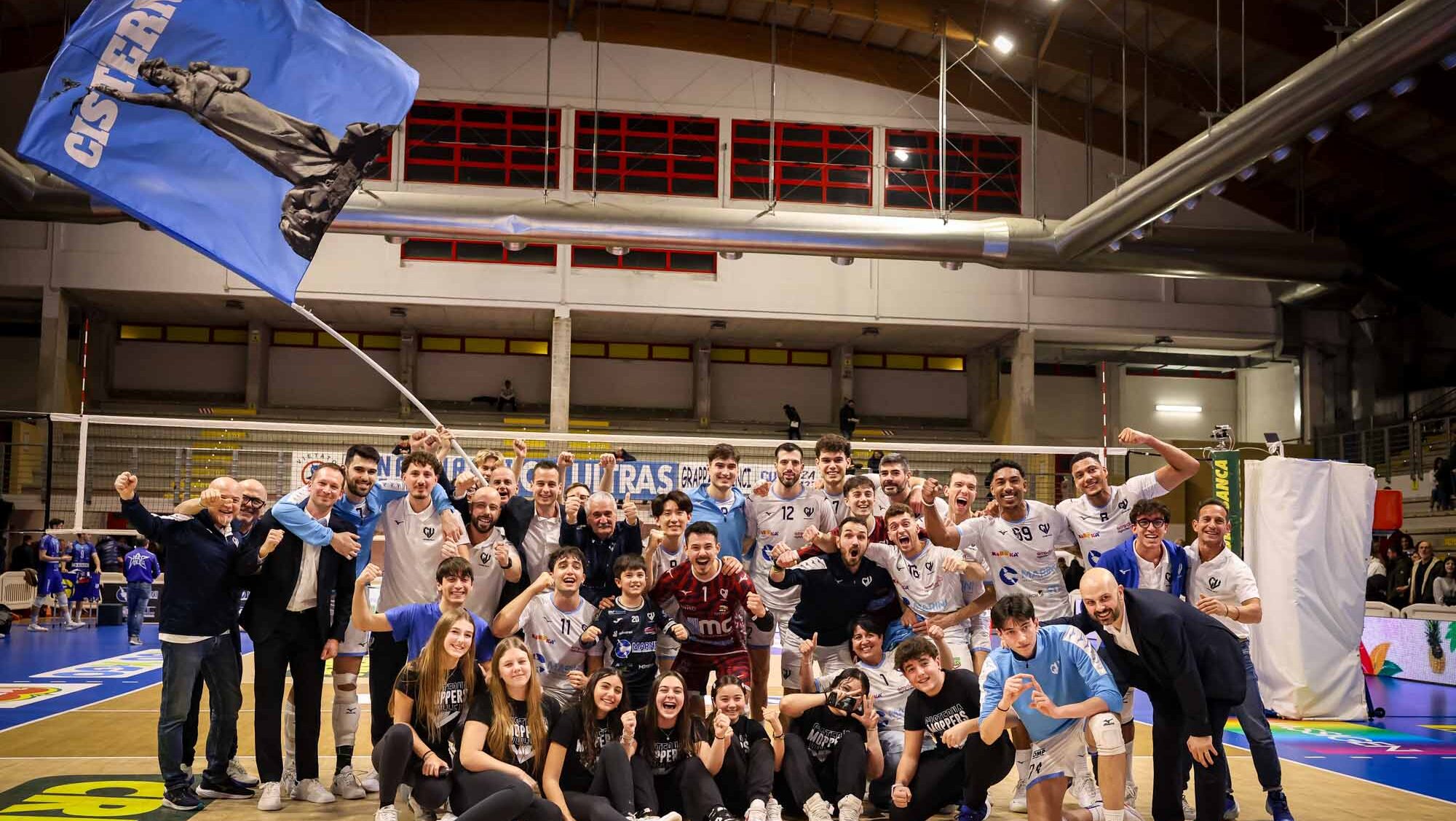 Il posticipo del turno infrasettimanale di SuperLega vede la vittoria di Cisterna Volley per 3-1 su Monza che spezza la serie negativa