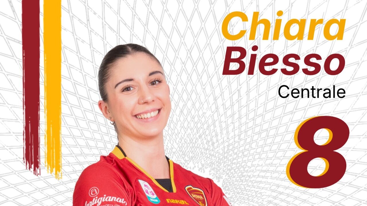 Arriva la conferma anche per Chiara Biesso in casa Roma Volley, la quarta in pochi giorni e la prima tra le centrali